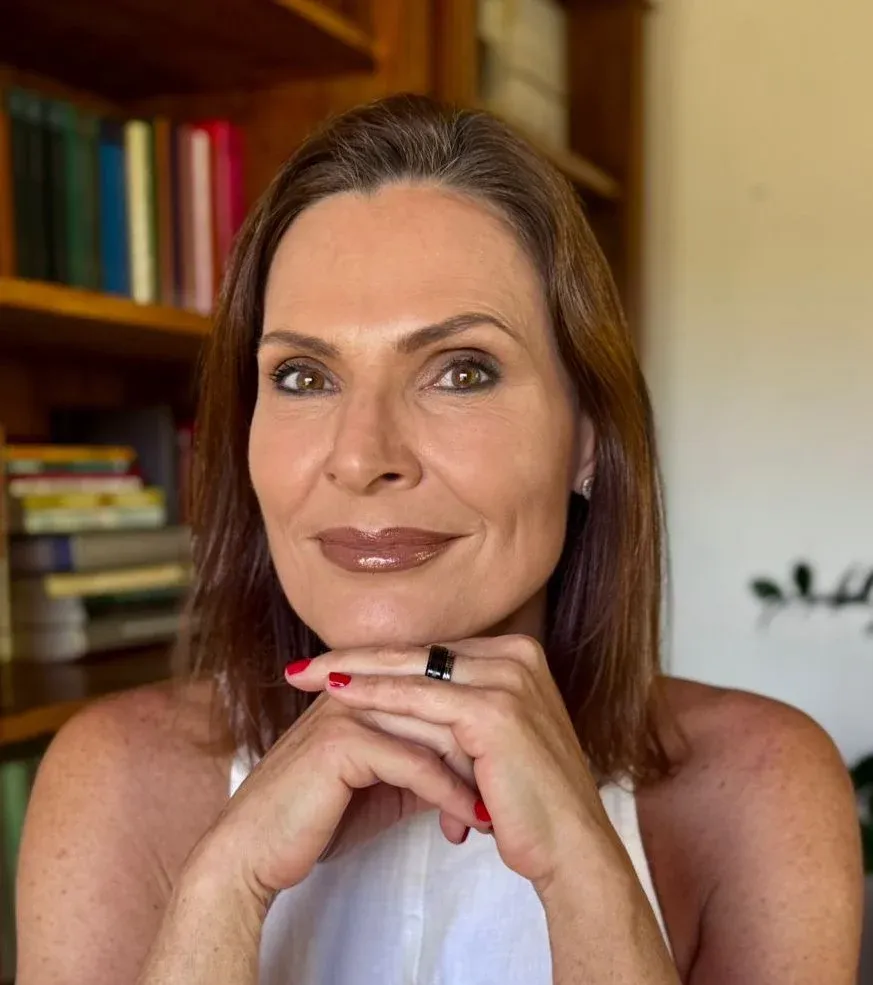 Laura Muller na biblioteca
